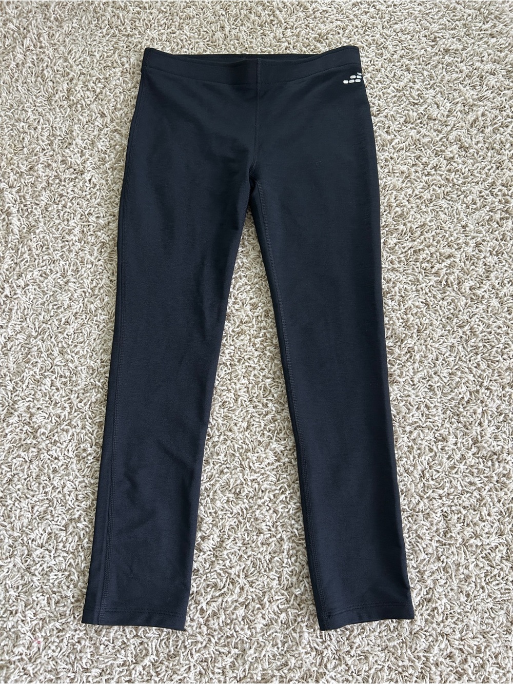 NWOT bcg Girls Large (12-14) Black Cropped Leggings